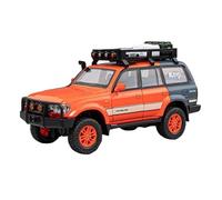 EXYFRUX Die Casting 1:24 For Toyota Land Cruiser FJ LC80 Off-road SUV Alloy Simulation Car Model Sound And Light Pull-back Miniature Model Presents Decoration(LC80 Red)