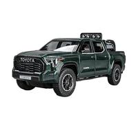 EXYFRUX Die Casting 1:24 For Toyota TRDPRO Pickup Alloy Car Model Simulation Light And Sound Pull-back Car Vehicle Model Decoration Presents Decoration(Green)