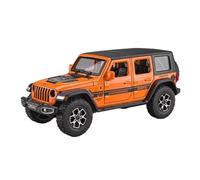 EXYFRUX Die Casting 1:32 1:22 For Jeep Wrangler Rubicon Simulation Alloy Car Model Sound And Light Fully Open Door Miniature Vehicle Model Presents Decoration(1:32 Wrangler Orange)