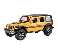 EXYFRUX Die Casting 1:32 1:22 For Jeep Wrangler Rubicon Simulation Alloy Car Model Sound And Light Fully Open Door Miniature Vehicle Model Presents Decoration(1:22 Wrangler Yellow)