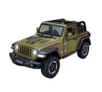 EXYFRUX Die Casting 1:32 1:22 For Jeep Wrangler Rubicon Simulation Alloy Car Model Sound And Light Fully Open Door Miniature Vehicle Model Presents Decoration(1:20 Rubicon Green)