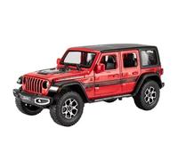 EXYFRUX Die Casting 1:32 1:22 For Jeep Wrangler Rubicon Simulation Alloy Car Model Sound And Light Fully Open Door Miniature Vehicle Model Presents Decoration(1:22 Wrangler Red)