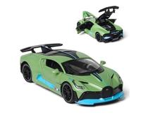 EXYFRUX Die Casting 1:32 For Bugatti Divo Supercar Simulation Alloy Car Model Fully Open Door Pull-back Vehicle Model Collection Ornaments Presents Decoration(Green)