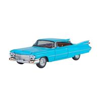 EXYFRUX Die Casting 1:32 For Cadillac Rocket Retro Alloy Car Model Simulation Fully Open Door Pull-back Vehicle Model Collection Presents Decoration(Blue)