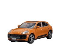 EXYFRUX Die Casting 1:32 For Porsche Macan Off-road SUV Simulation Alloy Car Model Sound And Light Pull Back Vehicle Collection Ornaments Presents Decoration(Orange)