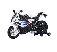 EXYFRUX Die Casting 1:9 For BMW R1250GS Travel Edition RRS1000 Simulation Car Model Sound And Light Vehicle Model Decorative Collection Presents Decoration(1:12 RRS1000 White)