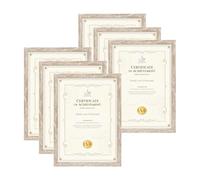 EXYGLO A4 Photo Frame Beige Picture Frames Set of 6