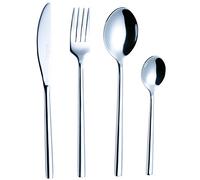EXZACT 16pcs Forged Cutlery Set Stainless Steel Silverware Dining Serves 4