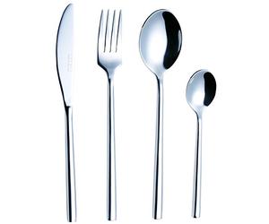 EXZACT 16pcs Forged Cutlery Set Stainless Steel Silverware Dining Serves 4