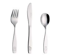 Exzact Children Cutlery Set 3pcs Stainless Steel Kids Toddler 24M+
