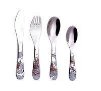 EXZACT Kids Children Cutlery 4pcs Stainless Steel Unicorn