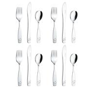 Exzact Kids Cutlery Set Stainless Steel 12pcs Engraved Ocean Creature 24M+