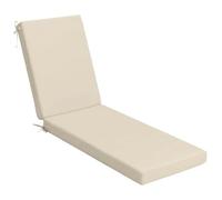 EXZFW Sun Lounger Replacement Cushion Pad Waterproof, Sun Lounger Cushion Only, Waterproof Garden Recliner Cushions, Steamer Chair Cushions, Outdoor Sunbed Cushion,Off white 13,188x58x10cm