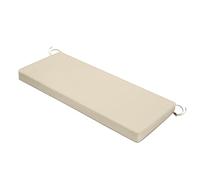 EXZFW Waterproof Bench Cushion Outdoor, bench cushion indoor With Non-Slip Bottom Removable For Washing For Outdoor Garden Seat Window Indoor Lounger Sun Sofa Swing,Off white 13,90X50X5CM