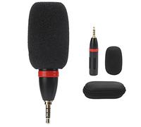 EY-650A 3.5mm Mobile Live Broadcast Microphone High Sensitivity for Speech Interview Microphone for Phone with Metal Shell Professional Sound Quality for Voice Chat Video Conferenc
