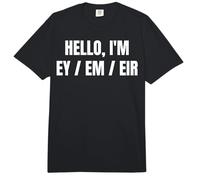 Ey Em Eir Pronouns LGBTQ+ Non Binary Support Comfort Colors Adult Heavyweight T-Shirt