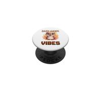 Eyas Cute Baby Hawk Adorable Vibes PopSockets Adhesive PopGrip