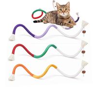 EYBDYB 3 PCS Cat Chew Toys Rope Set, 27.56" Natural Sisal & Cotton Rope Cat Toys with Catnip, Pet-Friendly Teething & Oral Care Toys for Indoor Cats and Kittens
