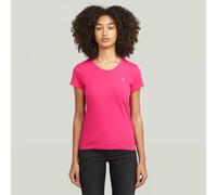 G-star Eyben Slim 2.0 Short Sleeve V Neck T-shirt Pink S Woman