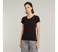 G-STAR Women's Eyben Slim V Top 2.0, Black (dk black D24533-4107-6484), M