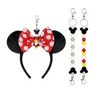 Eybila 2Pcs Mouse Ear Holder for Backpack Beaded Lanyard Keychain Park Trip Essentials Headband Hanging Display Accessories, Mouse Ears Holder, 2 PCS