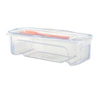 Eyccier Microwave Pasta Cooker with Strainer 1.3L Pasta Cooker with Lid ＆ Fork Heat Resistant Transparent Spaghetti Noodle Microwave Cookware Kitchen Accessories..