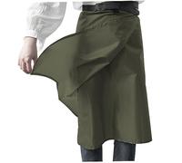 Eyccier Rain Skirt 230T Ultralight Rain Poncho Half Poncho, Multifunctional Waterproof Half Raincoat Breathable Rain Kilt for Hiking Camping Cycling Riding Dark Green
