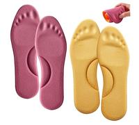 Eyccier Thermal Insoles, 2 Pairs Self-Heating Warm Insoles for Women, Reusable Breathable Heated Shoe Insoles, No-Odour Heated Insoles for Women Men Size 37-38