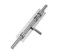 EYCFSJ Barrel Sliding Latch Lock 2Pcs Iron Door Stainless Steel Thickened Solid Floor Bolt Gate Fence Window Stainless Steel Lengthened Upper and Lower Floor Bolt Medium
