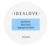 Black Pearl Hydrogel Eye Patches by Idealove - Anti-Aging Beauty Eye Patches to Help Hydrate Skin - With Pearl Extract, Hyaluronic Acid, & Antioxidants - Promotes Soft & Smooth Skin - 60 Eye Patches