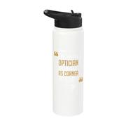 Eye Am an Optician My Jokes are As Cornea As It Gets Optomet Stainless Steel Insulated Water Bottle