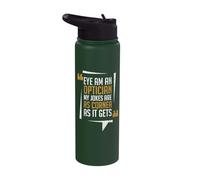 Eye Am an Optician My Jokes are As Cornea As It Gets Optomet Stainless Steel Insulated Water Bottle
