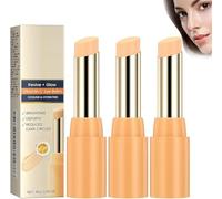 Eye Balm, Eye Cream, Eye Brightening Balm, Hydrating Firming Eye Cream, Portable Eye Care Stick, Vitamin C Under Eye Balm Stick, Eye Balm for Reducing Dark Circle and Puffiness (3 Pcs)