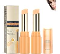 Eye Balm, Eye Cream, Eye Brightening Balm, Hydrating Firming Eye Cream, Portable Eye Care Stick, Vitamin C Under Eye Balm Stick, Eye Balm for Reducing Dark Circle and Puffiness (2 Pcs)