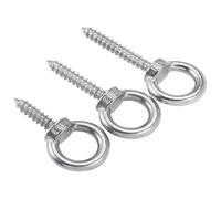 Eye bolt， Bolts 304 Stainless Steel Nut Self Tapping Screw Sheep Round Ring Hook M4 M5 M6 M8 M10 M12 Bolt(100mm,M8 (1Pcs))