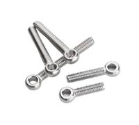 Eye bolt， Bolts M5 M6 M8 M10 M12 304 Stainless Steel Ring Link Bolt Fisheye Hole Anchor Stud Screw(25mm,M5 (2Pcs))