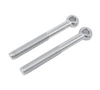 Eye Bolt, Eye bolts, 2 Pieces M12 Stainless Steel Machinery Shoulder Lifting Eyebolts for Home Renovation(M12x120mm)