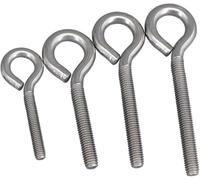 Eye Bolt, Eye bolts, 304 Stainless Steel Sheep Eye Closed Hook with Ring and Lifting Eye Screw(2pcs M5X50)