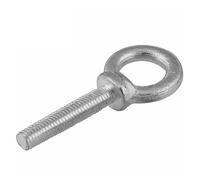 Eye Bolts 1/2/3/5pcs M6 M8 M10 M12 M14 M16 M18 M20 Carbon Steel Lifting Eye Bolt Round Ring Hook Bolt Screw Fasteners Eye Bolt(M16x28mm-1pcs)