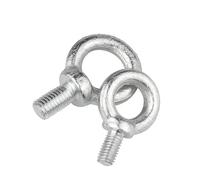 Eye Bolts 1/2/3/5pcs M6 M8 M10 M12 M14 M16 M18 M20 Carbon Steel Lifting Eye Bolt Round Ring Hook Bolt Screw Fasteners Eye Bolt(M10x20mm-2pcs)