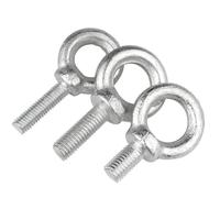 Eye Bolts 1/2/3/5pcs M6 M8 M10 M12 M14 M16 M18 M20 Carbon Steel Lifting Eye Bolt Round Ring Hook Bolt Screw Fasteners Eye Bolt(M6x20mm-3pcs)