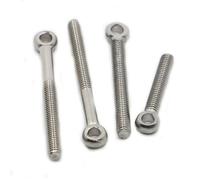 Eye Bolts 1/2/5pcs M5 M6 M8 M10 M12 304 Stainless Steel Eye Bolt Stud Articulated Anchor(30mm,M10 1pc)