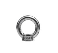 Eye Bolts 1-2 Pcs Lifting Hooking Nut Eye Bolt & Nuts Ring Screw Round Eyebolt Made Of 304 Stainless Steel Size M3/M4/M6/M8/M10/M12/M14 Eye Bolt(Eye Nut,Size M4 2pcs)