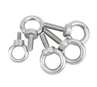 Eye Bolts 1-5pcs M3 M4 M5 M6 M8 M10 M12 Eye Bolt 304Stainless Steel Marine Lifting Screws Ring Loop Hole For Cable Rope(M5-5pcs)