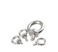 Eye Bolts 10mm-200mm 304 Stainless Steel Marine Lifting Eye Screws M3 M4 M5 M6 M8 Lifting Eye Screw Ring Eye Bolt Ring Hooking Screw Eye Bolt(M3,150MM_1PCS)