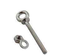 Eye Bolts 1PCS 316 Stainless Steel Threaded Lifting Eyes Bolt With Shoulder M6 M8 M10 Stainless Steel Expansion Hexagon Long Screw Bolts Eye Bolt(M6x60)