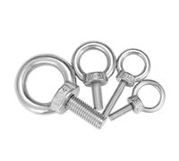 Eye Bolts 1pcs Rings Nut Lifting Eye Nuts/screw Ring Eyebolt Ring Hooking Nut Screws M3 M4 M5 M6 M8 M10 M12 304 Stainless Steel Eye Bolt(100mm,M18)