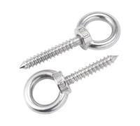 Eye bolts 2pcs Lifting Eye Nuts M8 Lifting Eye Bolt 304 Stainless Steel Eyebolt Screws Quickly Installed Ring Hooking Nut Screws(25mm)