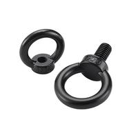 Eye Bolts 304 Stainless Steel Black Coating Lifting Eyebolts M3 M4 M5 M6 M8 M10 M12 M14 M16 M18 M20 M24 Lifting Ring Screws Nuts Eye Bolt(M24x40mm 1pc)