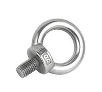 Eye Bolts 304 Stainless Steel Lifting Eye Nuts/Screw Ring Eyebolt Ring Hooking Nut Screws M4 M5 M6 M8 M10 M12(Eye Screw,M4 x2pcs)